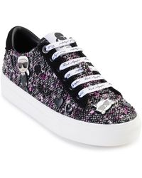 Karl Lagerfeld - Cate Pins Lace-up Sneakers - Lyst