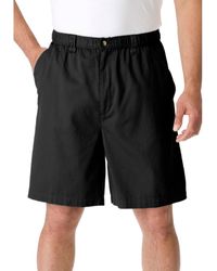 Kingsize - Big & Tall Knockarounds 8" Full Elastic Plain Front Shorts - Lyst