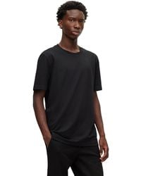 BOSS - Boss By Bubble-jacquard Structure T-shirt - Lyst