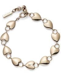 Olivia Burton - Locked Heart Rose Gold Plated Bracelet - Lyst