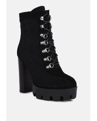Rag & Co - Yoko Fine Suede Quilted Ankle Boots - Lyst