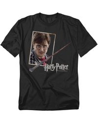 Harry Potter - Big & Tall Harrys Wand Portrait T-shirt - Lyst