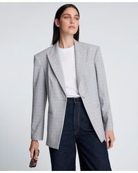 Kenneth Cole - Padded Hourglass Long-sleeve Jacket - Lyst