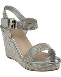 Gc Shoes - Betty Embellished Wedge Slingback Wedge Sandals - Lyst