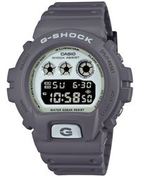 G-Shock - Digital Gray Resin Strap Watch 50mm - Lyst