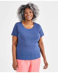 Style & Co. - Plus Size Short-sleeve Scoop Neck Top - Lyst