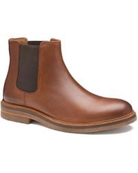 Johnston & Murphy - Calder Chelsea Round-toe Boots - Lyst