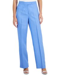 Anne Klein - Petite High-rise Fly-front Wide-leg Trousers - Lyst