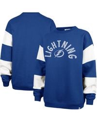 '47 - Tampa Bay Lightning Eephus Barred Pullover Sweatshirt - Lyst