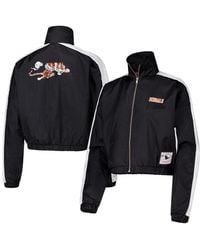 Mitchell & Ness - Cincinnati Bengals Nylon Cropped Full-zip Jacket - Lyst