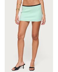 Edikted - Aureley Contrast Knit Mini Skirt - Lyst