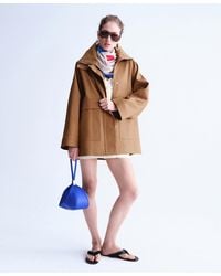 Mango - Selection Oversized Funnel Neck Jacket - Lyst