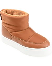 Journee Collection - Sethie Platform Cold Weather Puffer Booties - Lyst