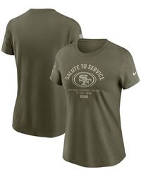 Nike - San Francisco 49ers 2025 Salute To Service Sideline T-shirt - Lyst