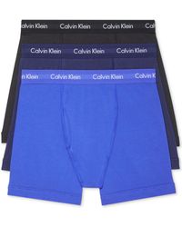 Calvin Klein - 3-pack Cotton Stretch Boxer Briefs Underwear - Lyst