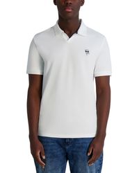 Karl Lagerfeld - Short Sleeve Karl Head Logo Pique Polo Shirt - Lyst