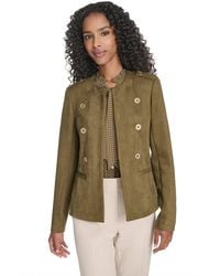 Tommy Hilfiger - Scuba Suede Long Sleeve Jacket - Lyst