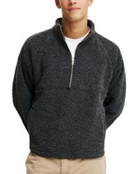 Cotton On - Teddy 1/2 Zip Fleece Sweatshirt - Lyst