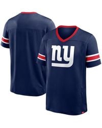 Fanatics - Navy New York Giants Hometown Premium Hashmark V-neck T-shirt - Lyst