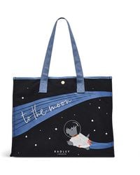 Radley - To The Moon And Back Extra Large Leather Open Top Tote - Lyst