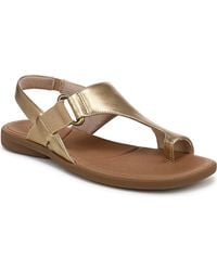 Naturalizer - Freya Toe Loop Footbed Slingback Sandals - Lyst
