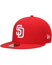 KTZ - San Diego Padres Logo White 59fifty Fitted Hat - Lyst