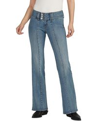 Silver Jeans Co. - Britt Low Rise Curvy Fit Flare Jeans - Lyst