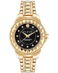 Philipp Plein - Lady Rock Ion Plated Studded Stainless Steel Bracelet Watch 38mm - Lyst