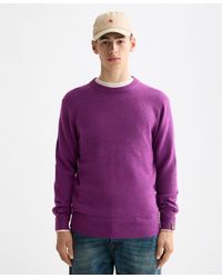 Scotch & Soda - Solid Crew Neck Sweater - Lyst