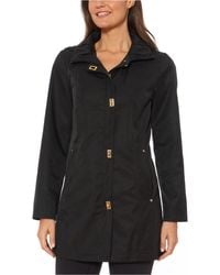 jones new york hooded raincoat