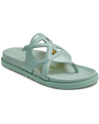 Donna Karan - Hatsy Logo Thong Slide Sandals - Lyst