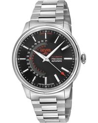 Gevril - Swiss Made Guggenheim Swiss Automatic Silver Stainless Steel Bracelet Watch - Lyst