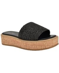 Calvin Klein - Arzelia Single Band Platform Slip-on Sandals - Lyst