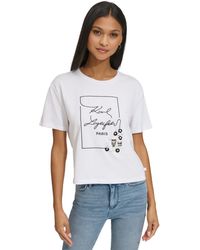 Karl Lagerfeld - Embellished Logo Short-sleeve T-shirt - Lyst