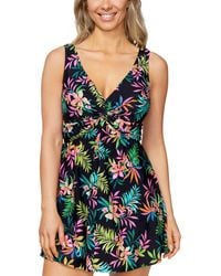 Island Escape - Magnolia Printed Swim Dress - Lyst