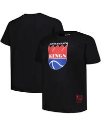 Mitchell & Ness - Distressed Sacramento Kings Big And Tall Hardwood Classics Vintage-like Logo T-shirt - Lyst