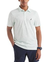 Nautica - Classic-fit Seahorse-print Birdseye Interlock Performance Golf Polo Shirt - Lyst