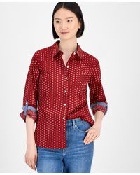 Tommy Hilfiger - Cotton Foulard Button-front Shirt - Lyst