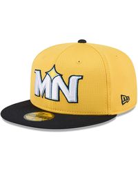 KTZ - Yellow/black Minnesota Twins City Connect Batting Practice 59fifty Fitted Hat - Lyst