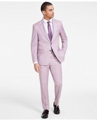 Calvin Klein - Slim Fit Wool Blend Stretch Sharkskin Suit Separates - Lyst
