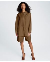 Kenneth Cole - Long-sleeve Button-front Top - Lyst
