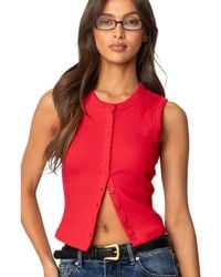 Edikted - Basel Button Up Tank Top - Lyst