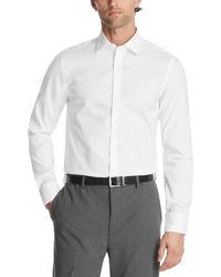 Calvin Klein - Refined Cotton Stretch Regular Fit Dress Shirt - Lyst