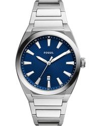 Fossil - Everett -tone Stainless Steel Bracelet Watch 42mm - Lyst