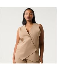 Estelle - Plus Size Mahina Vest-style Top - Lyst