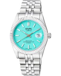 Gevril - West Village Swiss Automatic -tone Stainless Steel Bracelet Watch 40mm - Lyst