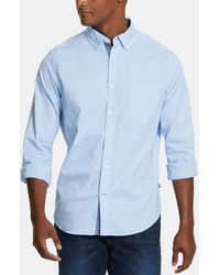 Nautica - Classic-fit Stretch Solid Oxford Button-down Shirt - Lyst