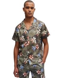 BOSS - Boss By Regular-fit Printed Beach Shirt - Lyst