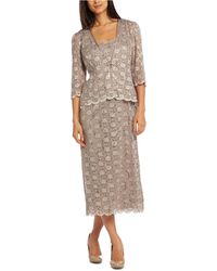 r & m richards embellished lace sheath dress & jacket