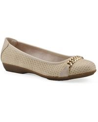 White Mountain - Charmed Round Toe Ballet Flats - Lyst